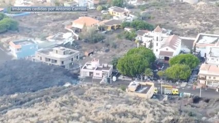 La colada de lava crece en altura y extensión