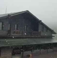 ULUDAĞ'A KAR YAĞDI