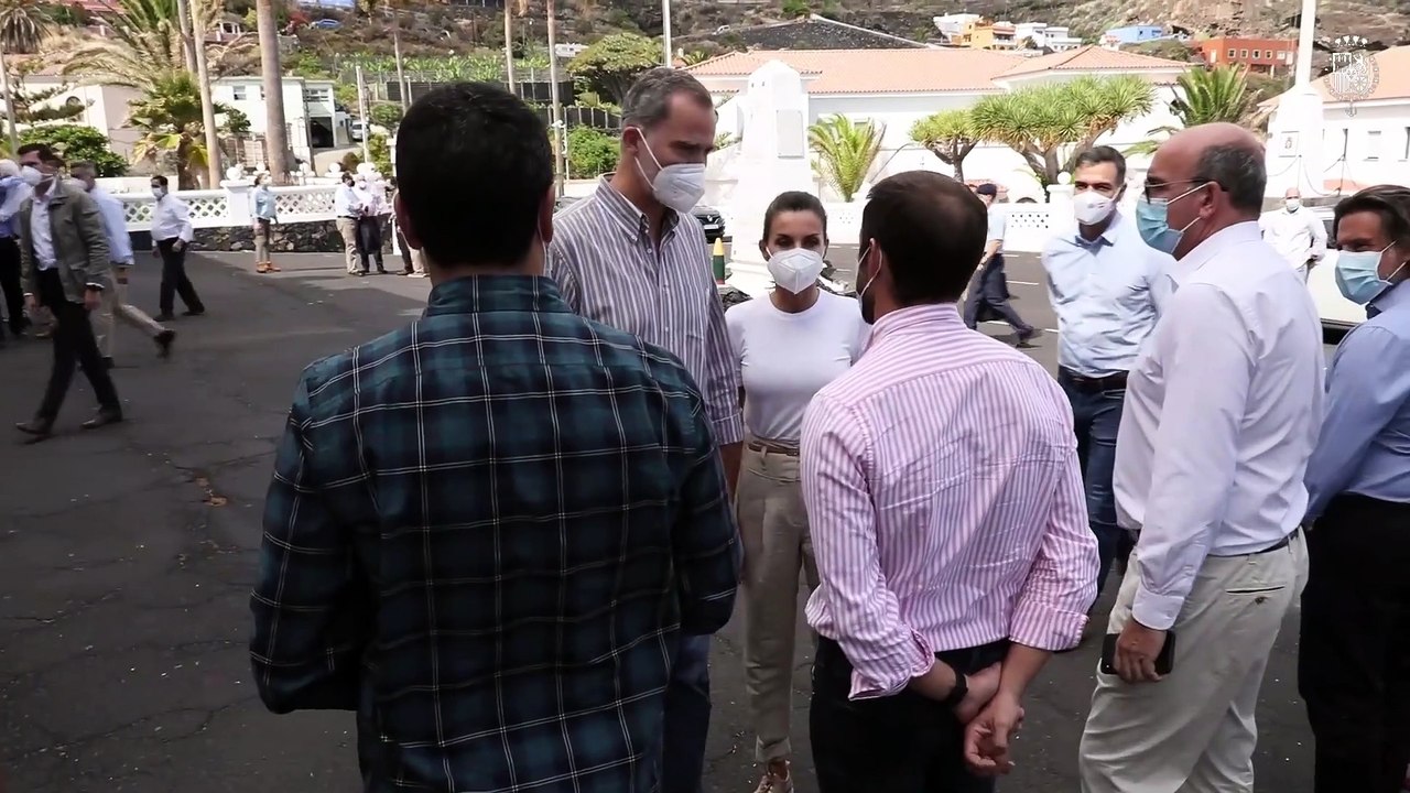 Los Reyes arropan a los afectados en La Palma