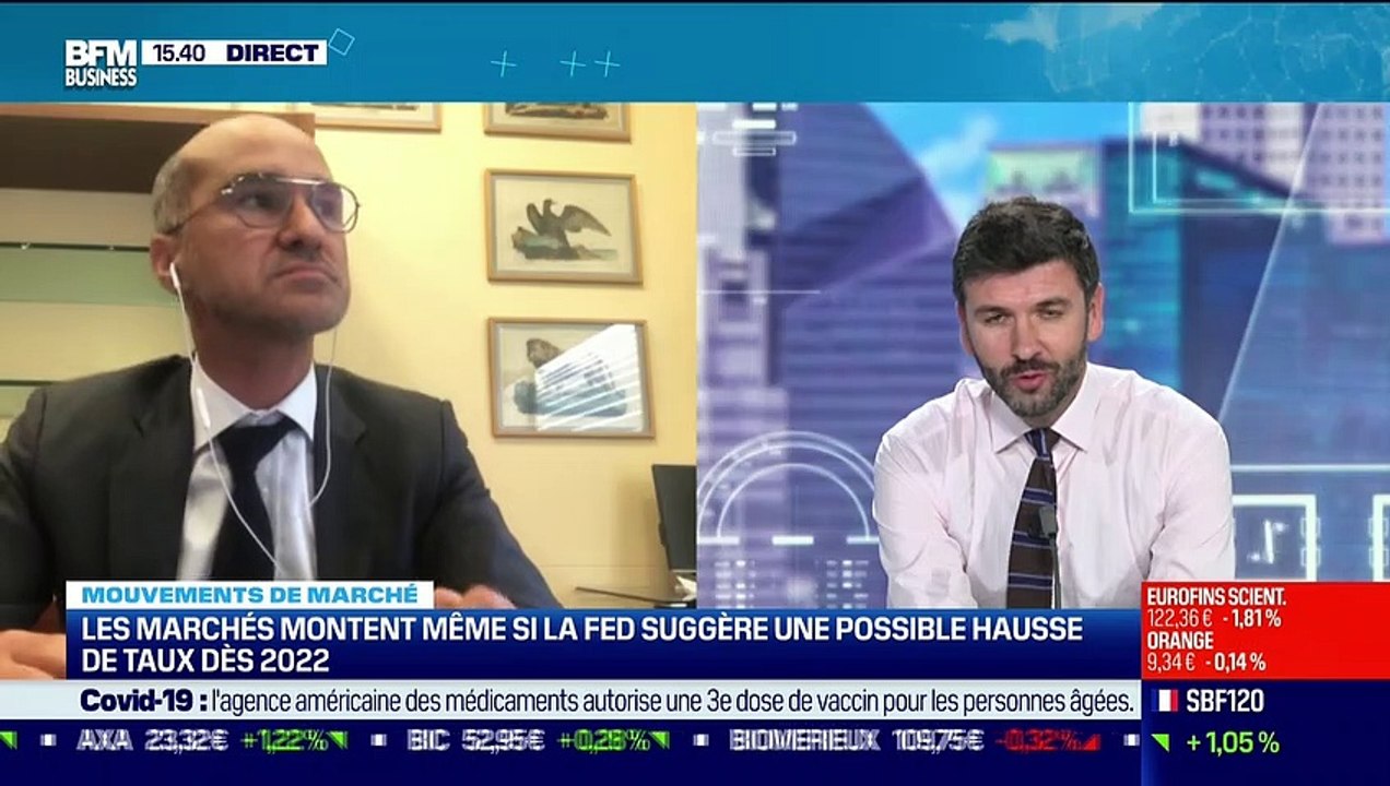Yann Azuelos (Mirabaud & Cie) : Les marchés montent même si la FED suggère une possible hausse de taux dès 2022 - 23/09