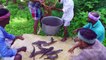 SNAKEHEAD MURREL FISH _ Viral Meen _ River Fish Fry Cooking In Village _ Village