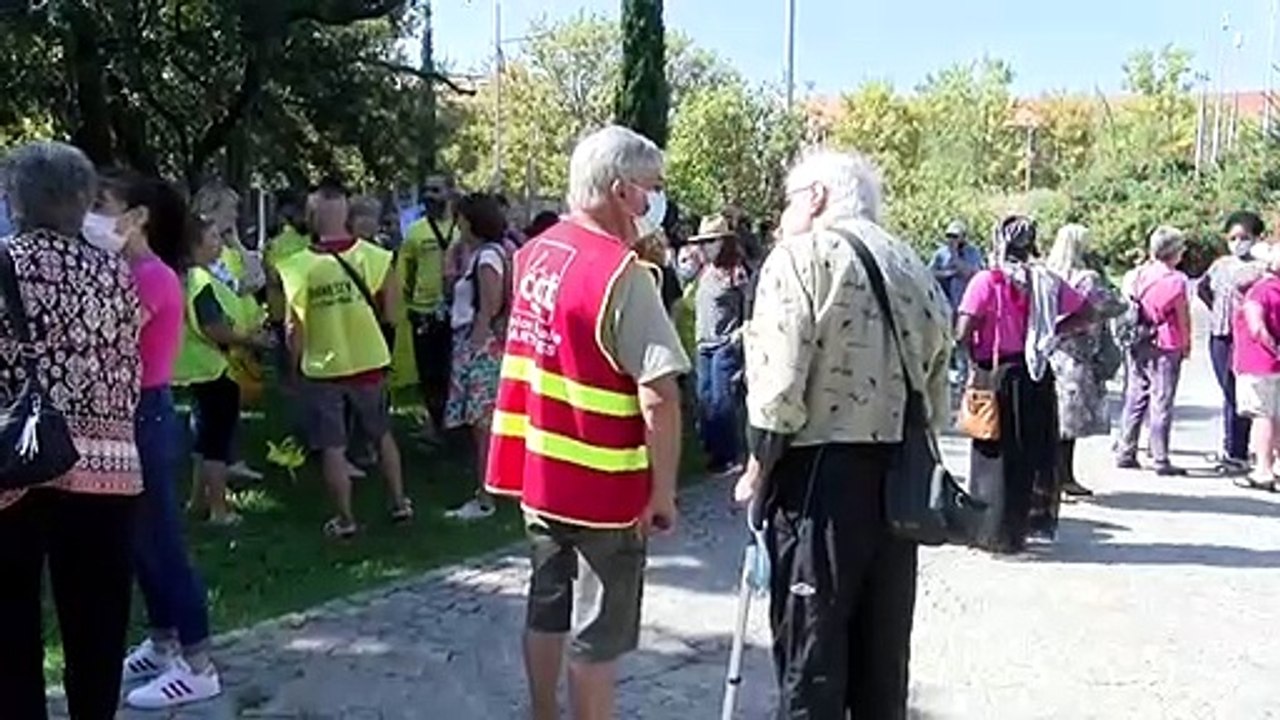 Une manifestation de soutien à sept demandeurs d'asile expulsés de leur foyer