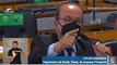 Senadores Jorginho Mello e Renan Calheiros batem boca durante a CPI da Covid