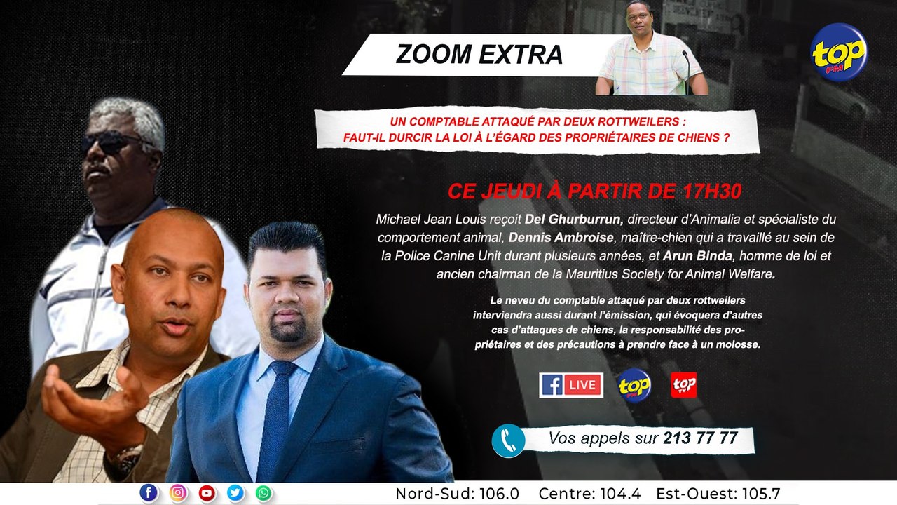 Zoom Extra : Un comptable attaqué par deux rottweilers : Faut-il durcir la loi à l’égard des propriétaires de chiens ?