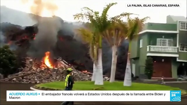 Habitantes de La Palma intenta rescatar sus pertenencias en medio del avance de la lava