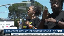 Black Lives Matters activist sues Los Angeles Police Department over alleged 'swatting' incident