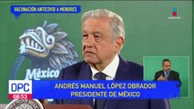Vacunación a menores se hará de acuerdo al plan de vacunación: López Obrador
