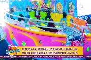 Thiago Vernal y Brando Gallesi disfrutan los mejores juegos mecánicos con D´Mañana