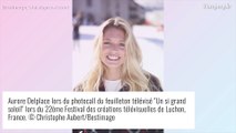 Aurore Delplace (Un si grand soleil) au bord de l'accouchement et dans une posture hallucinante !