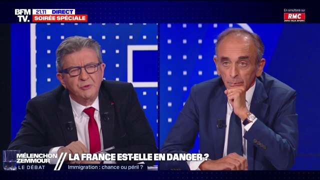 Jean-Luc Mélenchon sur l'immigration: L'avalanche de chiffres que donne monsieur Zemmour pour créer une ambiance de cauchemar en France ne tient pas debout