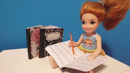 Doll Notebook DIY - Miniature Notebook DIY - Barbie Notebook