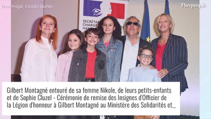 Gilbert Montagné avec Nikole et leurs petits enfants pour une soirée très spéciale