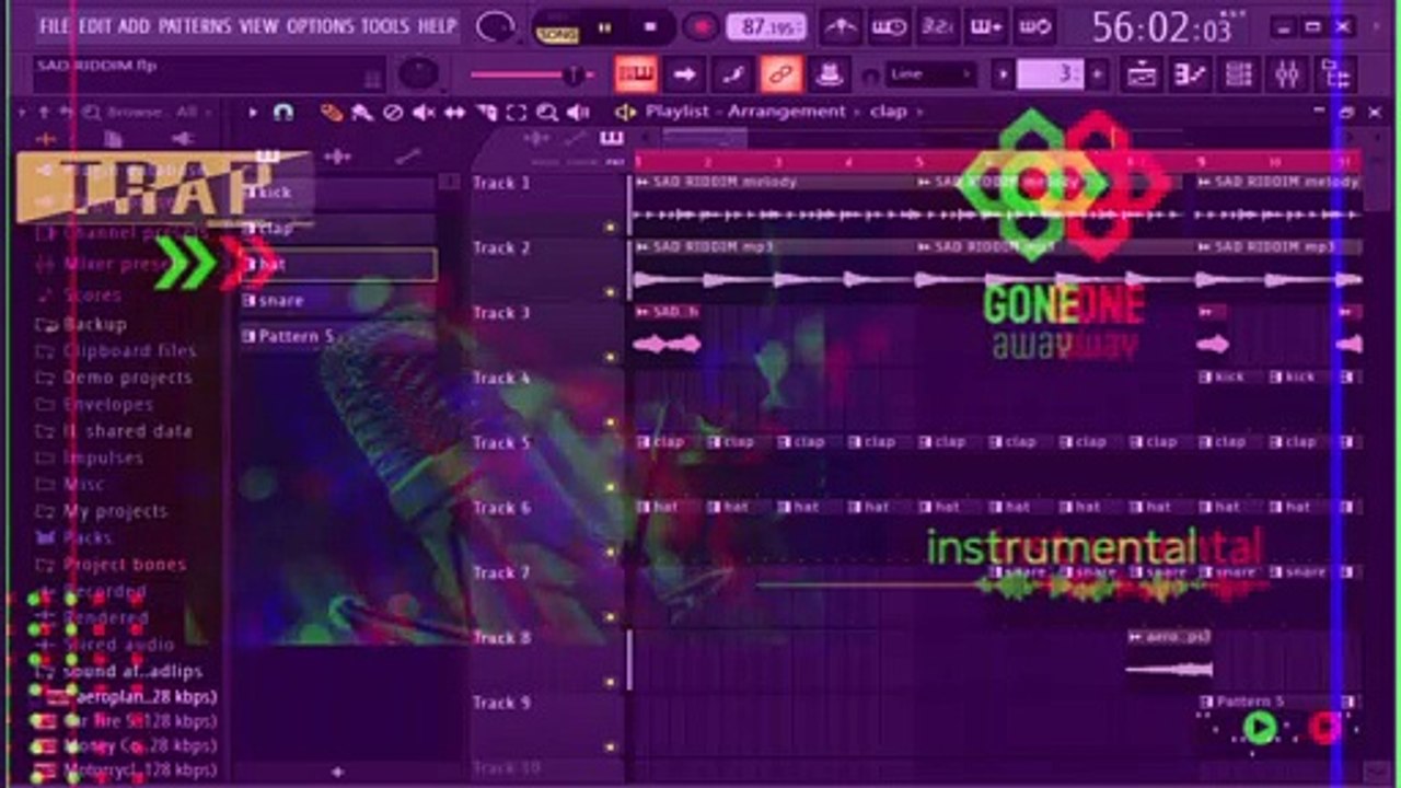 Gone Away Instrumental
