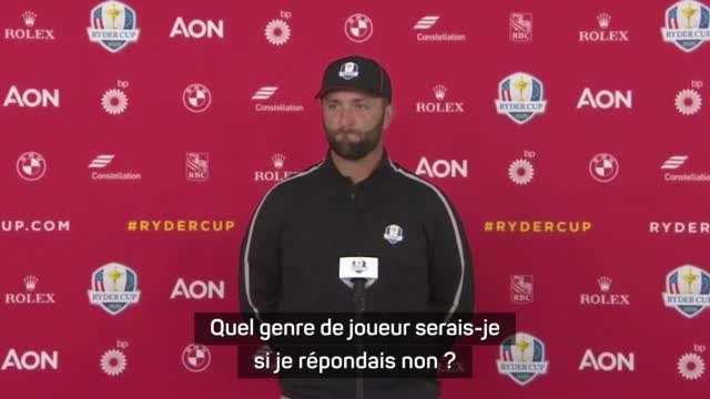 Ryder Cup - Rahm : Je vais laisser les balles parler