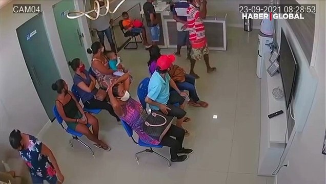 Klinikte cinayet anında yaşanan panik kameralara yansıdı