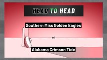 Alabama Crimson Tide - Southern Miss Golden Eagles - Over/Under