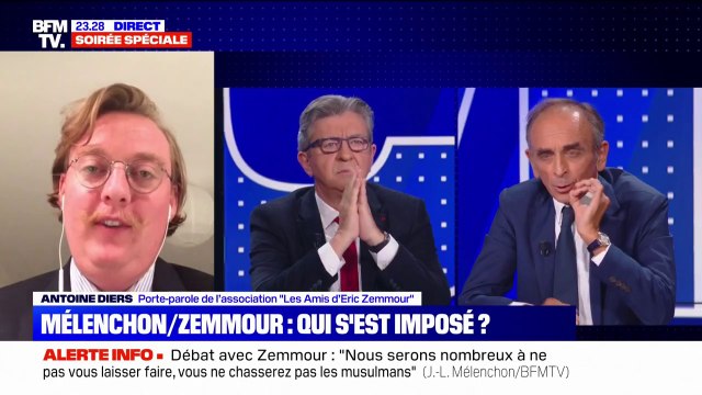 Antoine Diers, association Les Amis d'Eric Zemmour : Jean-Luc Mélenchon abandonne les classes populaires