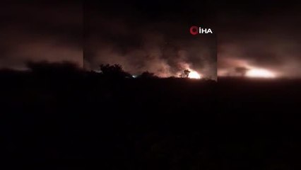 Mersin'de ormanlık alan alev alev yandı