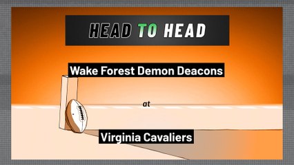 Virginia Cavaliers - Wake Forest Demon Deacons - Over/Under