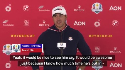 Koepka says winning would be the 'perfect storm'