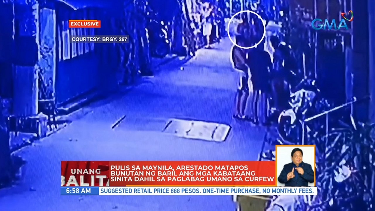Pulis sa Maynila, arestado matapos bunutan ng baril ang mga kabataang sinita dahil sa paglabag umano sa curfew | UB
