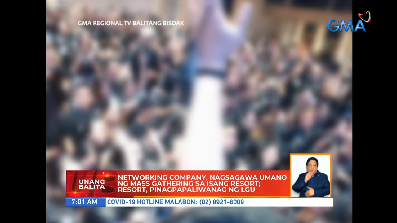 Networking company, nagsagawa umano ng mass gathering sa isang resort; resort, pinagpapaliwanag ng LGU | UB
