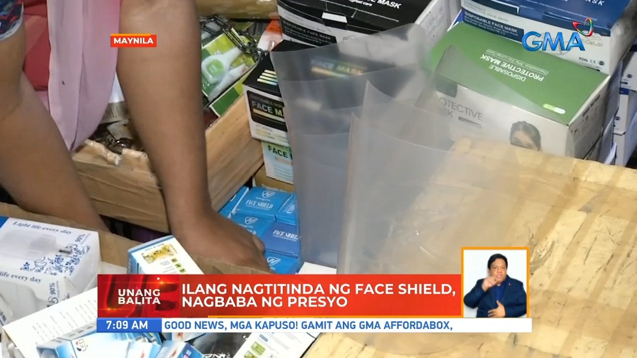 Ilang nagtitinda ng face shield, nagbaba ng presyo | UB
