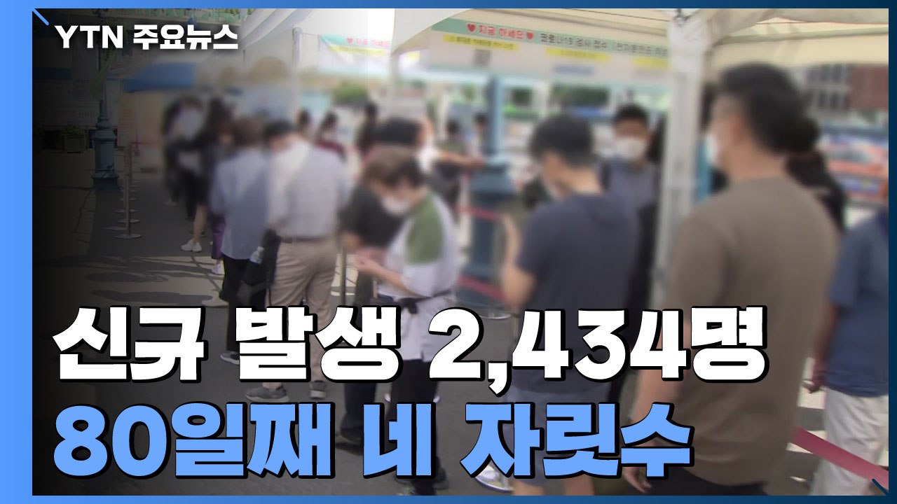 신규 환자 역대 최다 2,434명..."대이동 여파는 다음주 본격화" / YTN