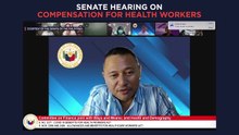 Senate hearing on compensation for health workers