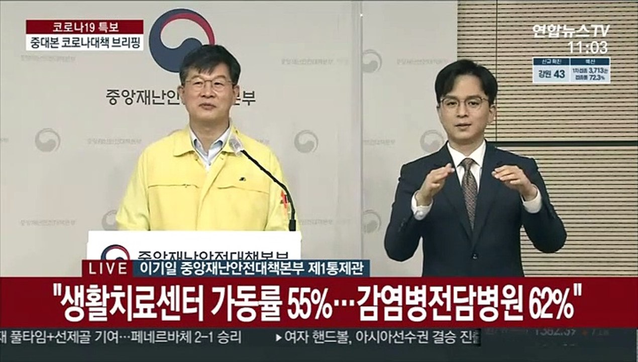 [현장연결] 중대본 "확진자 증가에 따른 병상 부족 대비해 재택치료 늘려"