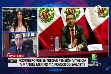 ¿Corresponde entregar pensión vitalicia a Manuel Merino y a Francisco Sagasti?
