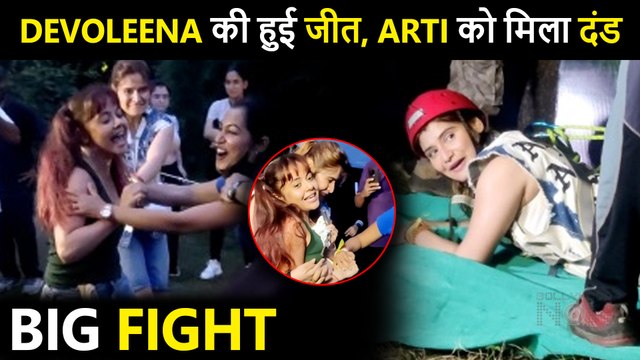 Big Fight Arti Singh Gets Punished As She Losses To Devoleena Bhattacharjee In Task