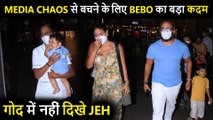 Kareena AVOIDS Carrying Jeh At Airport, Saif, Taimur Return From Maldives Holiday
