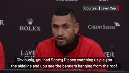 Video herunterladen: Celtics fan Kyrgios feeling 'special' to be playing in Boston