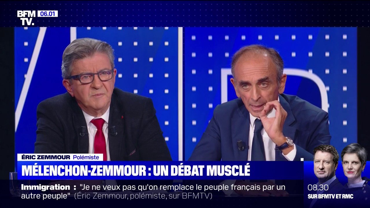 Mélenchon - Zemmour: deux positions diamétralement opposées pour un débat musclé