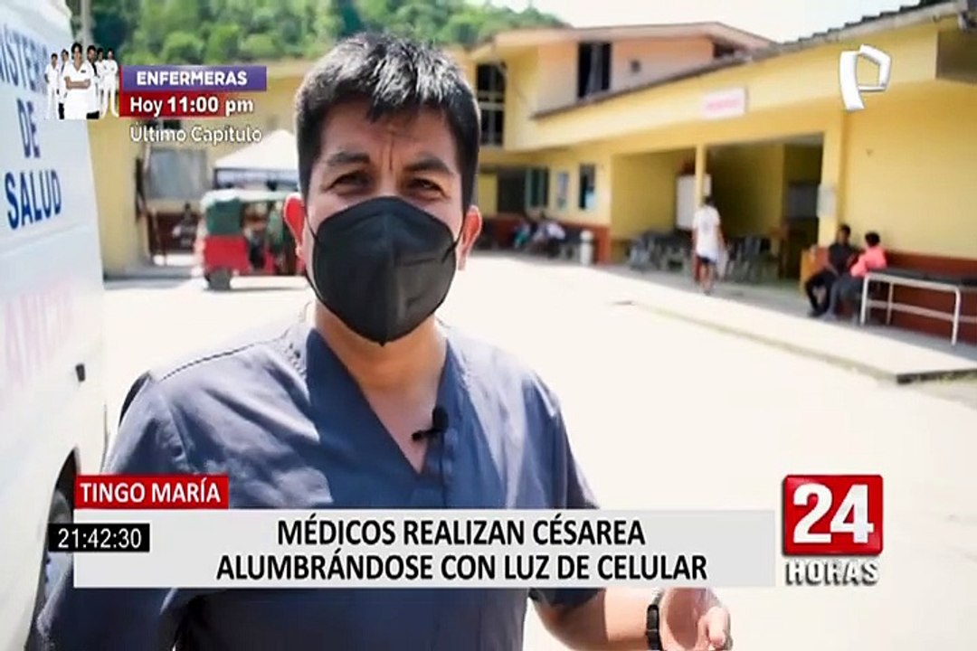 Tingo María: médicos operaron a paciente alumbrados por sus celulares