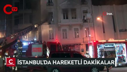 Emre Kınay'ın Oyunculuk Atölyesinin bulunduğu binada çıkan yangın korkuttu