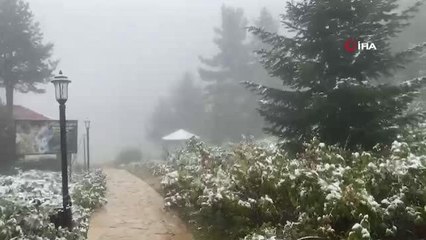 Gümüşhane'nin yüksekleri beyaza büründü