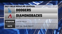 Dodgers @ Diamondbacks Game Preview for SEP 24 -  9:40 PM ET