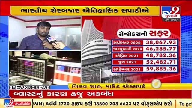 Share Market _ Sensex hits 60000, rallies 300 pts ; Nifty tops 17900, at record high_ Tv9Gujarati