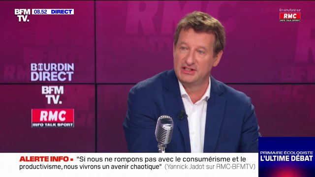 Yannick Jadot: L'écologie, ce n'est pas prendre une douche froide, dans le noir, une fois par semaine.
