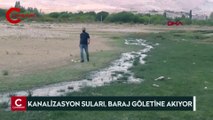 Konya'da kanalizasyon suları, baraj göletine akıyor