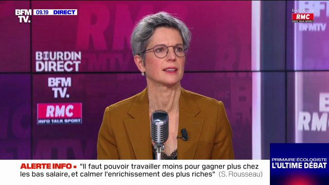 Sandrine Rousseau sur le revenu maximal: On ne peut pas avoir une augmentation inconsidérée et incontrôlée des revenus les plus élevés