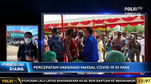 LIVE Report Percepatan Vaksinasi Massal Covid-19 di Nias Barat, Sumatera Utara