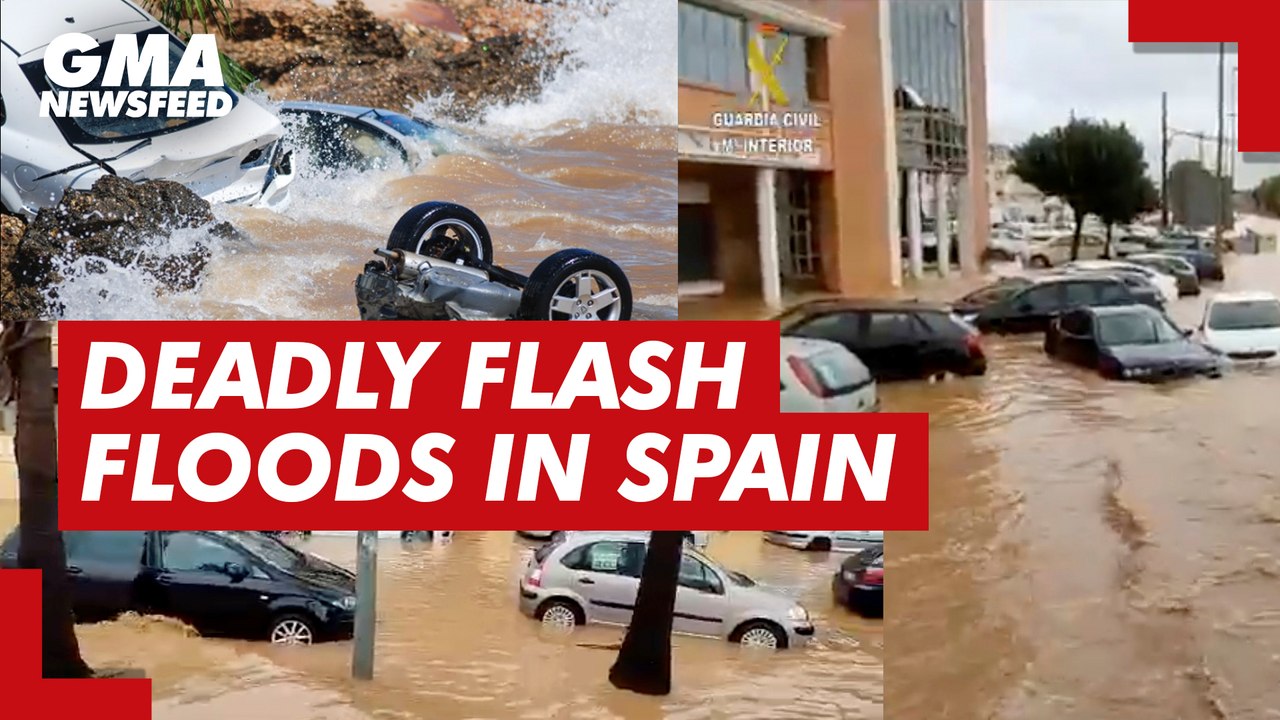 Deadly flash floods sa Spain | GMA News Feed