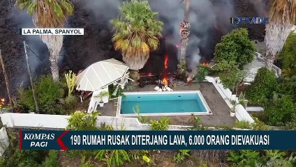Hampir 200 Rumah Rusak Diterjang Lava Gunung di La Palma Spanyol, 6.000 Orang Juga Dievakuasi