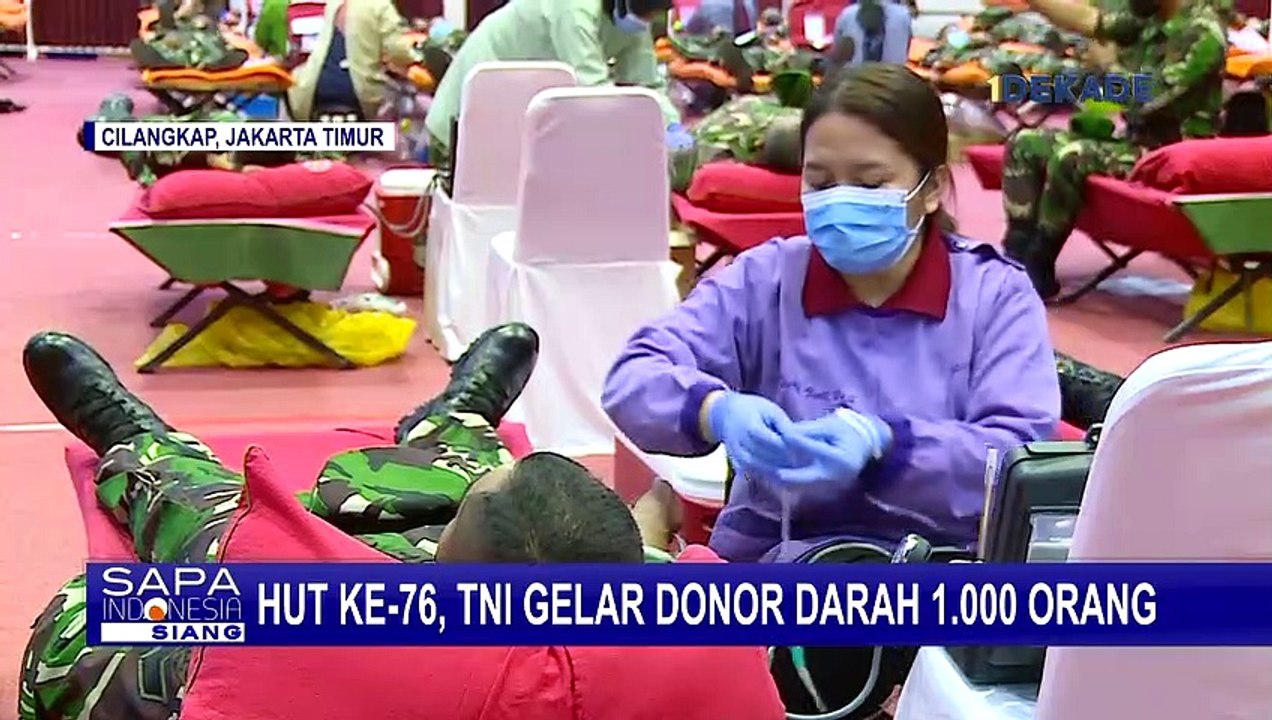 HUT Ke-76 TNI, Bakti Sosial Digelar dari Donor...