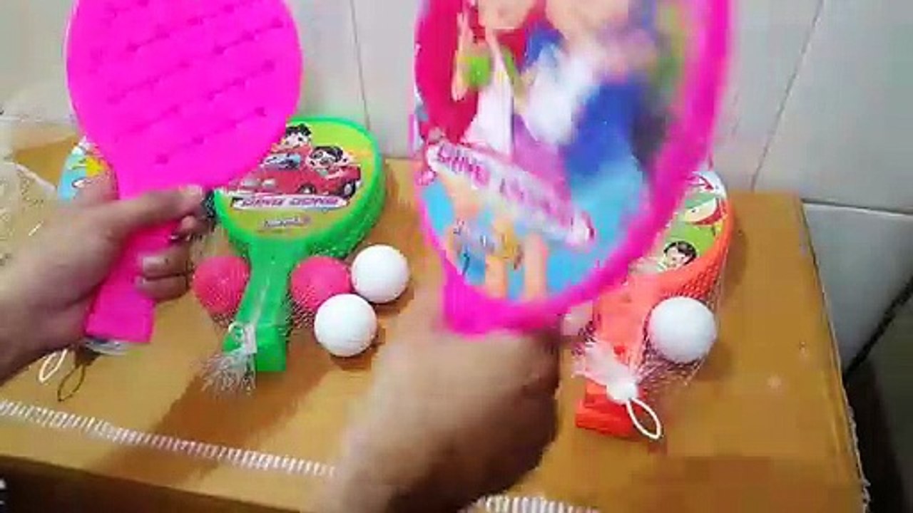 Unboxing and Review of umiya plastic ding dong racquet set for kids gift