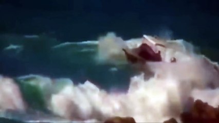 Poor | Small ship hit by big waves