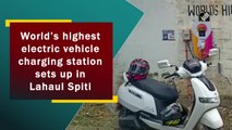 World’s highest electric vehicle charging station sets up in Lahaul Spiti